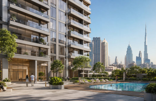 Modern Dubai apartment development representing rental demand